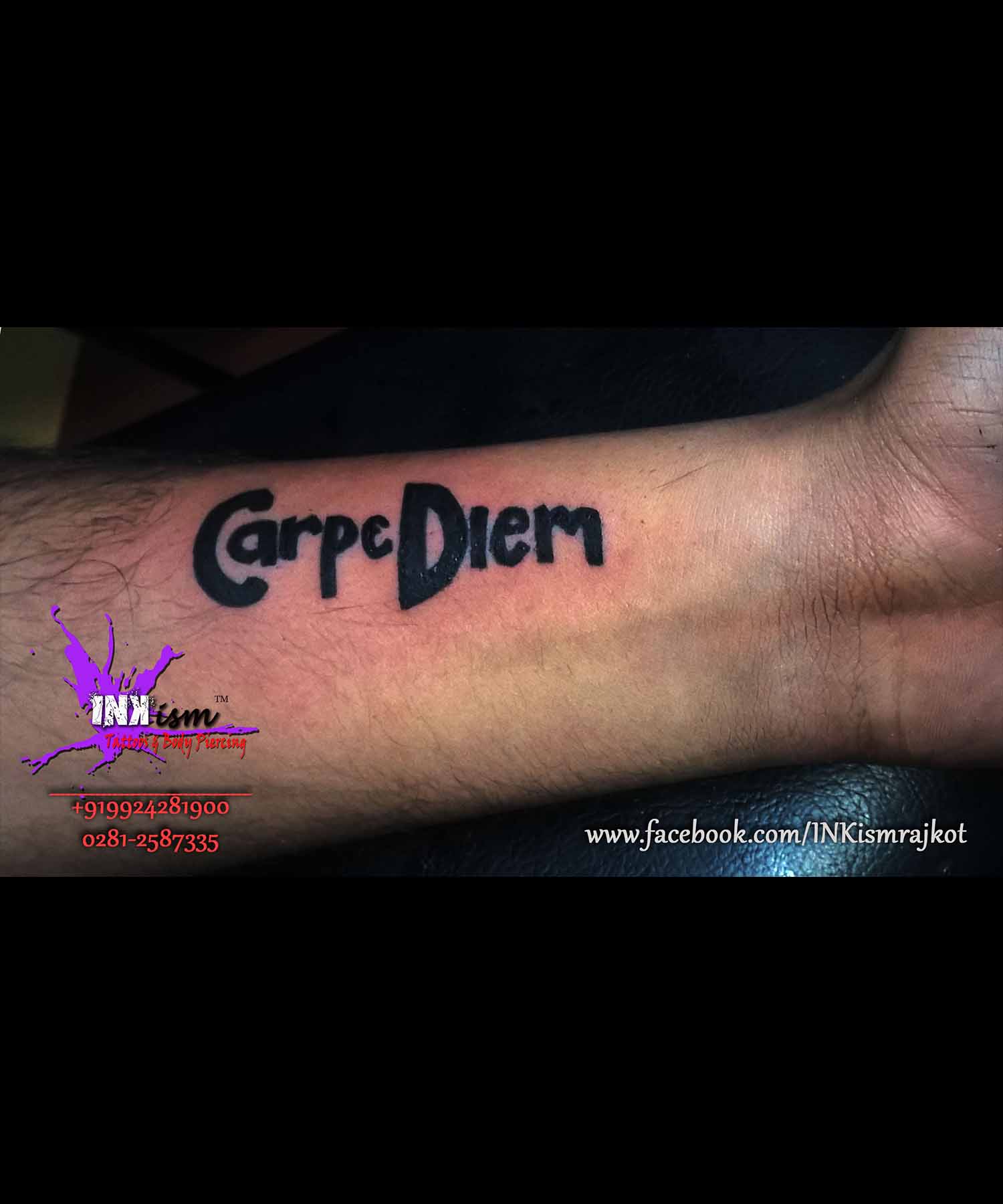 Carpediem Tattoo, life Goals, Death Goals, Inkism tattoo and body piercing rajkot gujarat