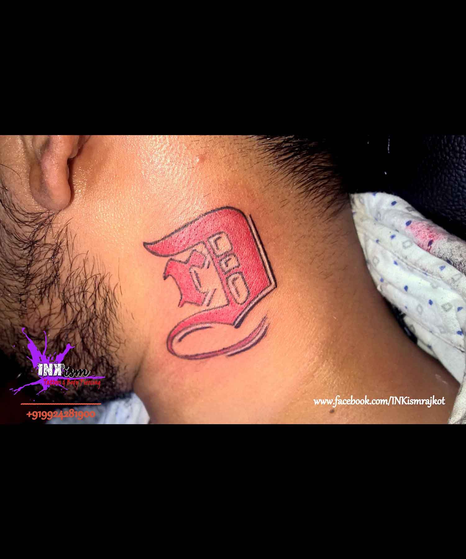 Name initials tattoo, Alphabet tattoo, Inkism tattoo and body piercing rajkot gujarat