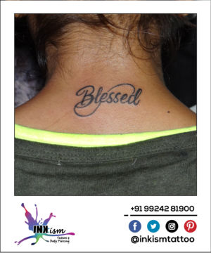 Infinity calligraphy tattoo, Blessed calligraphy tattoo designs, Inkism tattoo and body piercing rajkot gujarat