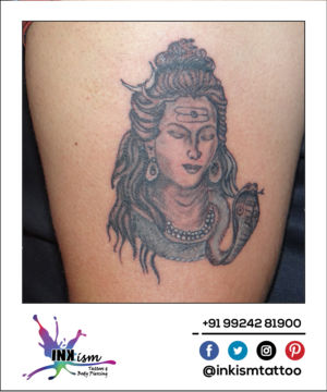 Mahadev tattoo, Shiva tattoo, Shiv tattoo, Bholenath tattoo, inkism tattoo and body piercing rajkot gujarat