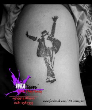 Micheal Jackson reverse Tattoo, Reverse tattoo, MJ Tattoo, Inkism Tattoo and body piercing rajkot gujarat 