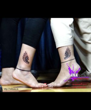 Wings Tattoo, Best Friend tattoo, Inkism tattoo and body piercing rajkot gujarat